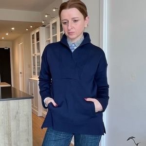 J.Crew Collection Cowl neck Side Zip Pull Over Merino Wool Sweater Sz: S